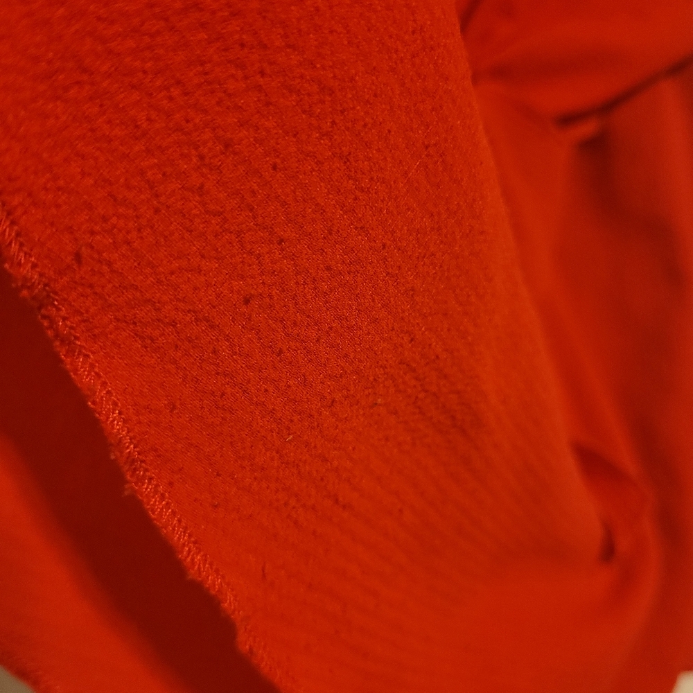Stella Tweed Red Chiffon Tie Front Blouse - Picture 6 of 10